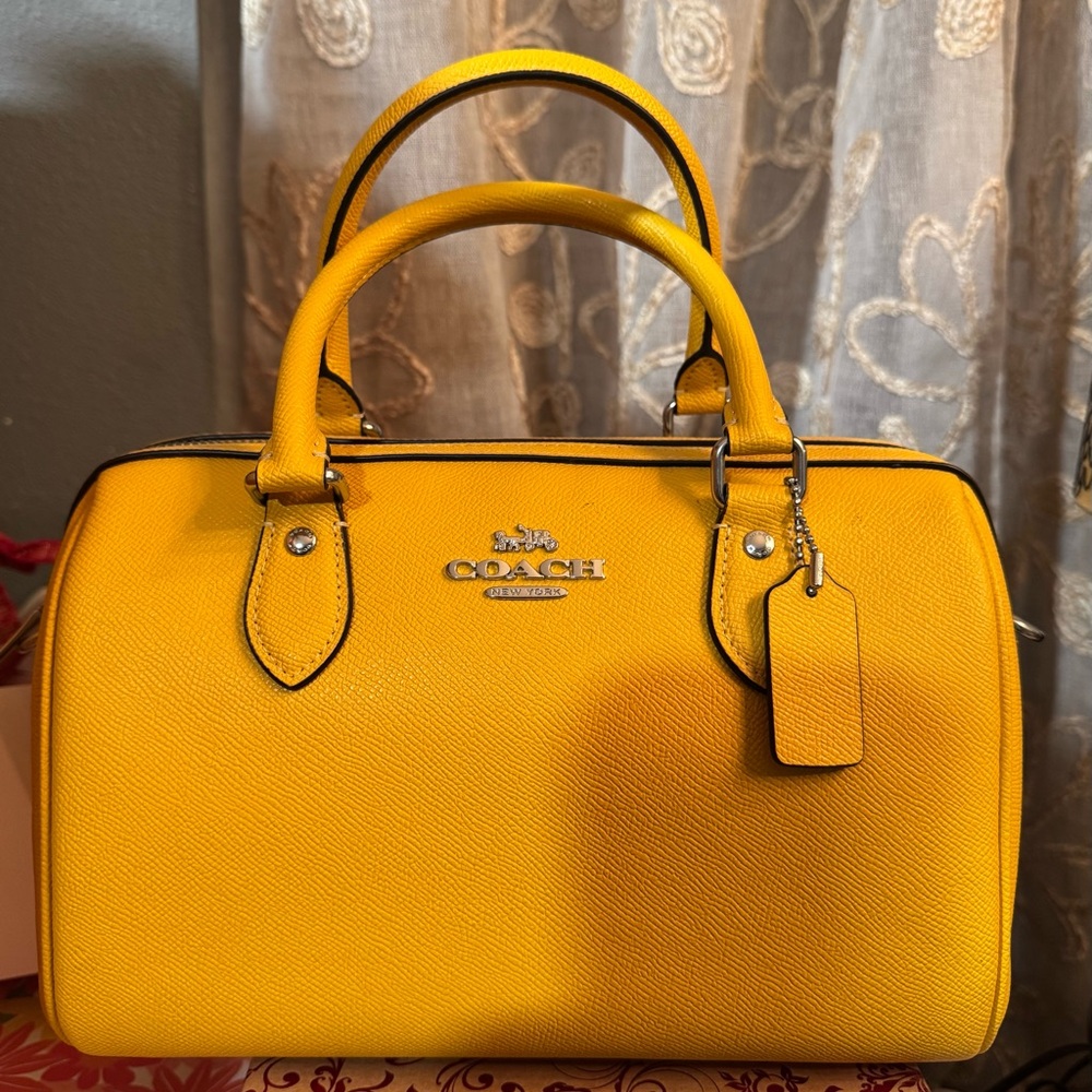 Coach Yellow Handbag